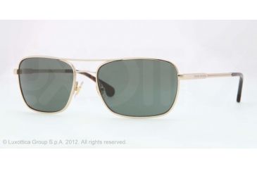 Image of Brooks Brothers BB4016 Sunglasses 152671-56 - Gold Frame, Green Solid Lenses