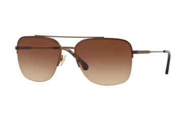 Image of Brooks Brothers BB4047 Bifocal Prescription Sunglasses, 60mm, Satin Dark Brown, BB4047-164374-60-BI