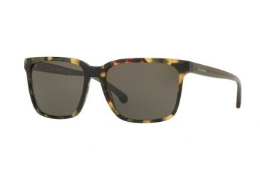 Image of Brooks Brothers BB5032S Sunglasses 61243-57 - Spotty Tort/olive Frame, Smoke Solid Lenses