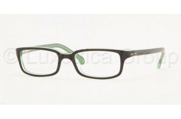 Image of Brooks Brothers Eyeglasses BB713 with Lined Bi-Focal Rx Prescription Lenses, Select frame color 43 mm Lense Diameter / Black/green Frame