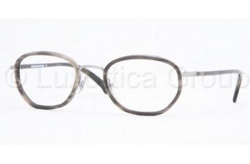 Image of Brooks Brothers Eyeglasses BB460 with No-Line Progressive Rx Prescription Lenses 1293-5121 - Grey Horn 