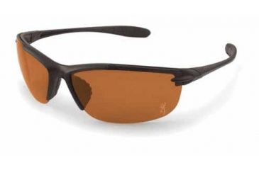 Image of Browning Eyewear Quest Sunglasses, Black Frame, Amber Polarized Zeiss Lens, One Size BRN-QST-002