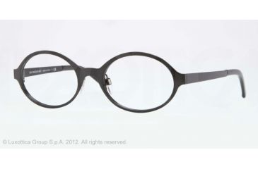 Image of Burberry BE1254 Single Vision Prescription Eyeglasses 1180-50 - Black Frame, Demo Lens Lenses