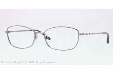 Image of Burberry BE1256 Eyeglass Frames 1003-51 - Gunmetal Frame, Demo Lens Lenses
