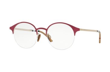 Image of Burberry BE1328 Bifocal Prescription Eyeglasses 1278-51 - Bordeaux/light Gold Frame