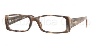 Image of Burberry BE2039N Eyeglasses Styles Light Brown Horn Frame w/Non-Rx 50 mm Diameter Lenses, 3096-5017