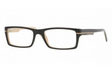 Image of Burberry BE2079 #3199 - Top Black On Cream Frame