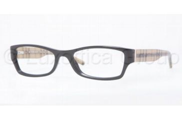 Image of Burberry BE2094 Eyeglass Frames 3001-5200 - Shiny Black Frame