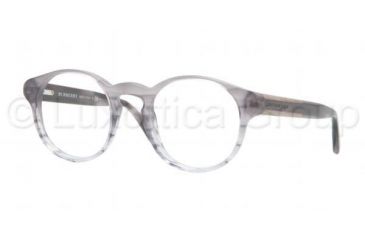 Image of Burberry BE2115 Single Vision Prescription Eyeglasses 3328-4621 - Striped Blue Frame
