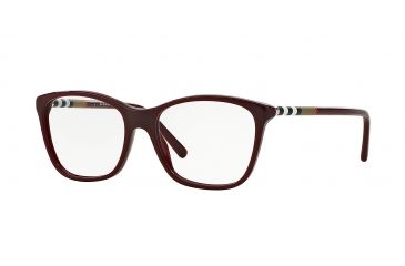 Image of Burberry BE2141 Bifocal Prescription Eyeglasses 3403-51 - Bordeaux Frame, Demo Lens Lenses