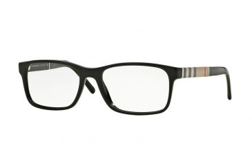Image of Burberry BE2162 Single Vision Prescription Eyeglasses 3569-53 - Black Frame