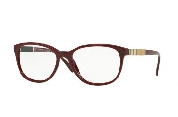 Image of Burberry BE2172 Single Vision Prescription Eyeglasses 3403-52 - Bordeaux Frame