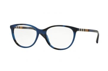 Image of Burberry BE2205F Eyeglass Frames 3546-54 - Spotted Blue Frame