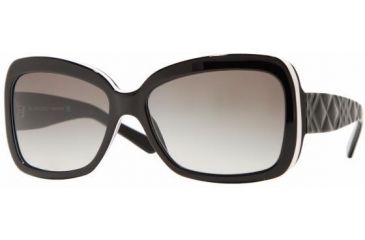 Image of Burberry BE4033 Bifocal Sunglasses Black With Strip White Frame / 58 mm Prescription Lenses, 308611-5815