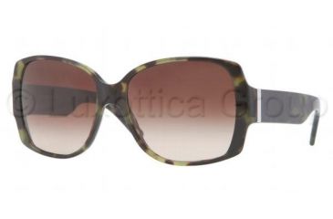 Image of Burberry BE4105M Progressive Prescription Sunglasses BE4105M-328013-5816 - Lens Diameter 58 mm, Frame Color Green Havana