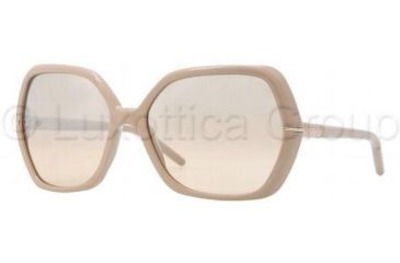 Image of Burberry BE4107 Sunglasses 32813D-6016 - Pastel Rose Beige Mirror Silver Grad
