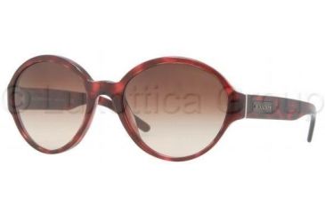 Image of Burberry BE4111 Sunglasses 319613-5619 - Red Havana Frame, Brown Gradient Lenses