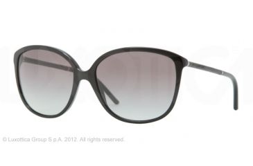 Image of Burberry BE4118Q Single Vision Prescription Sunglasses BE4118Q-3001T3-59 - Lens Diameter 59 mm, Frame Color Black
