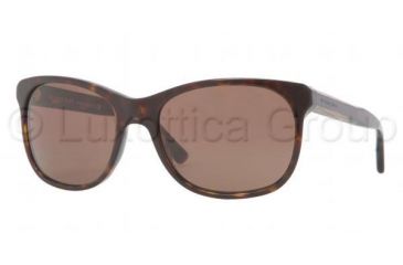 Image of Burberry BE4123 Sunglasses 300273-5718 - Dark Havana Frame, Brown Lenses