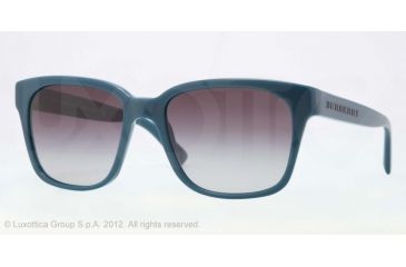 Image of Burberry BE4140 Sunglasses 31418G-55 - Turquoise Frame, Gray Gradient Lenses