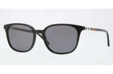 Image of Burberry BE4144 Sunglasses 300181-54 - Black Frame, Polar Gray Lenses
