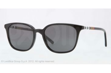 Image of Burberry BE4144 Sunglasses 300187-54 - Black Frame, Gray Lenses
