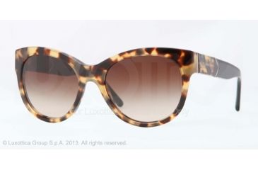 Image of Burberry BE4156 Sunglasses 327813-53 - Yellow Havana Frame, Brown Gradient Lenses