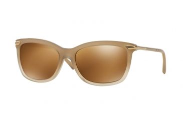 Image of Burberry BE4185 Sunglasses 33546H-57 - Brown Gardient Frame, Brown Mirror Gold Lenses