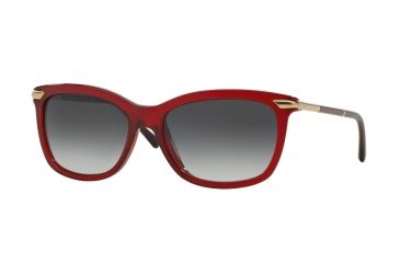 Image of Burberry BE4185 Sunglasses 34958G-57 - Bordeaux Frame, Grey Gradient Lenses