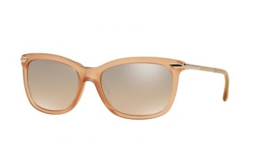 Image of Burberry BE4185 Sunglasses 35093D-57 - Brown Frame, Brown Mirror Gradient Silver Lenses