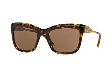 Image of Burberry BE4207 Sunglasses 300273-56 - Dark Havana Frame, Brown Lenses