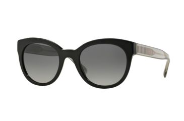 Image of Burberry BE4210 Single Vision Prescription Sunglasses BE4210-3001T3-52 - Lens Diameter 52 mm, Frame Color Black