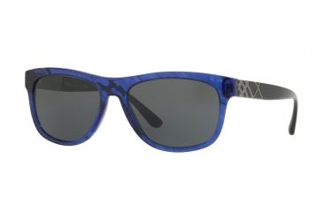 Image of Burberry BE4234 Progressive Prescription Sunglasses BE4234-362687-57 - Lens Diameter 57 mm, Frame Color Blue Havana
