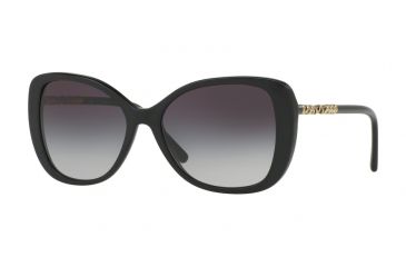 Image of Burberry BE4238F Sunglasses 30018G-57 - Black Frame, Gray Gradient Lenses
