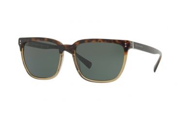 Image of Burberry BE4255 Sunglasses 36605U-56 - Top Havana On Grey Frame, Green Lenses