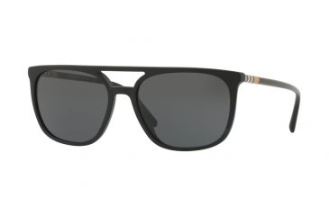 Image of Burberry BE4257F Sunglasses 346487-59 - Matte Black Frame, Grey Lenses