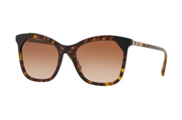 Image of Burberry BE4263F Progressive Prescription Sunglasses BE4263F-370813-54 - Lens Diameter 54 mm, Frame Color Dark Havana / Black