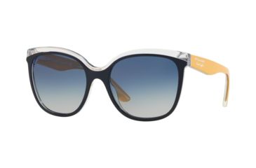 Image of Burberry BE4270F Bifocal Prescription Sunglasses BE4270F-37324L-55 - Lens Diameter 55 mm, Frame Color Top Blue On Transparent