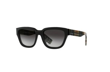 Image of Burberry BE4277 Progressive Prescription Sunglasses, 54mm, Black, BE4277-3757T3-54-PRO