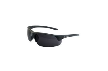Image of Caldwell S&amp;W Corporal Half Frame Shooting Glasses, Black Frame, Smoke Lens, 110162