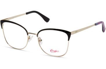 Image of Candies CA0171 Eyeglass Frames - Shiny Black Frame Color, Shiny Black Lens Color