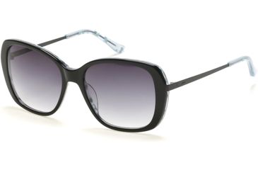 Image of Candies CA1027 Sunglasses - Black Frame Color, Gradient Smoke Lens Color
