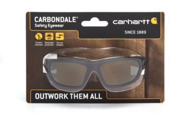 Image of Carhartt Carbondale Safety Glasses w/Antique Bronze Lens, Black/Tan, CHB290DCC