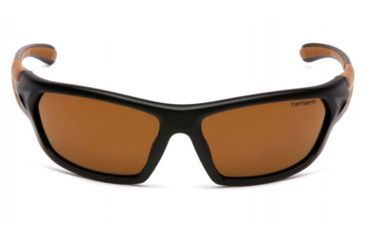 Image of Carhartt Carbondale Safety Glasses w/Bronze Lens, Black/Tan, CHB218DCC