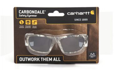 Image of Carhartt Carbondale Safety Glasses w/Gray Lens, Realtree, CHRT220DCC