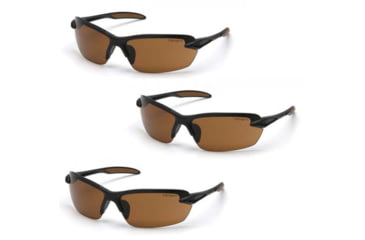 Image of Carhartt Thunder Bay Safety Glasses, Gray Anti-fog Lens w/ Black Frame, Pack of 3