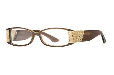 Image of Carmen Marc Valvo CM Francesca SECM FRAN00 Bifocal Prescription Eyeglasses - Gilded Mink SECM FRAN005032 BN