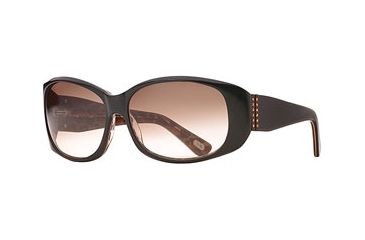 Image of Carmen Marc Valvo CM Gia SECM GIAA06 Single Vision Prescription Sunglasses SECM GIAA065925 BN - Frame Color: Brown Leopard, Lens Diameter: 59 mm