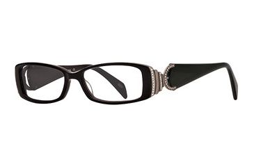 Image of Carmen Marc Valvo CM Mikki SECM MIKK00 Progressive Prescription Eyeglasses - Caviar SECM MIKK005130 BK