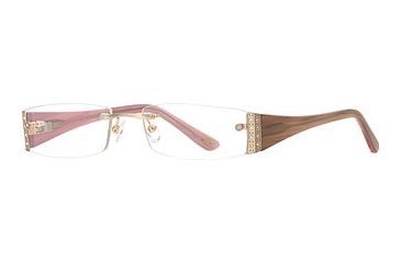 Image of Carmen Marc Valvo CM Nina SECM NINA00 Bifocal Prescription Eyeglasses - Gold Tulip SECM NINA005435 GO
